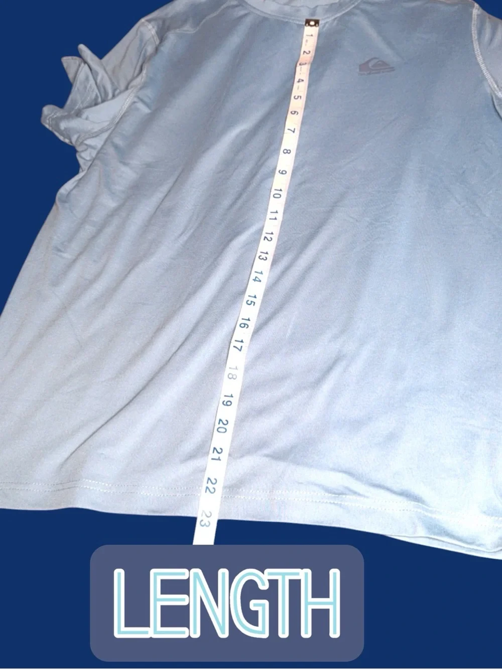 Quiksilver Men's Active SS Tee Shirt - Light Dusty Blue - Size MD